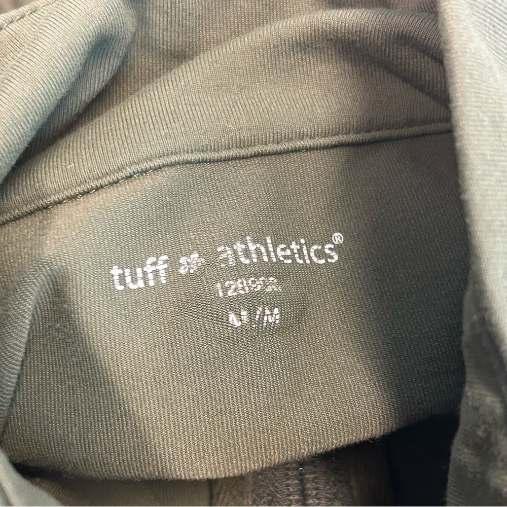Tuff Athletics forest green zip up jacket Sz M - Picture 4 of 9